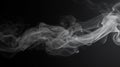 a cigarette being vapored in with smoke over a black background