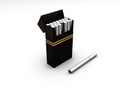 Cigarette box Royalty Free Stock Photo