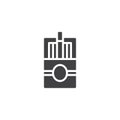 Cigarette box vector icon Royalty Free Stock Photo