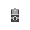 Cigarette box vector icon