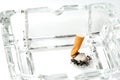 Cigarette in ashtray Royalty Free Stock Photo