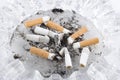 Cigarette Butts Royalty Free Stock Photo