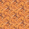 Cigarette Butts Seamless Background Royalty Free Stock Photo