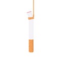 Cigarette cross shadow with rope Royalty Free Stock Photo