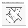 Cigarette filter line icon