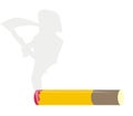 Cigarette kills Royalty Free Stock Photo