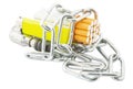 Cigarette, Lighter and Chains III Royalty Free Stock Photo