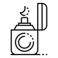 Cigarette lighter icon, outline style Royalty Free Stock Photo