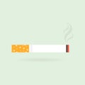 Cigarette with smoke icon.