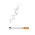 Cigarette with smoke Royalty Free Stock Photo