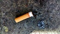 Cigarette stubbed out Royalty Free Stock Photo