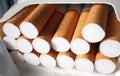 Cigarettes in a box Royalty Free Stock Photo