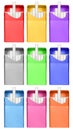 Cigarettes box - opened-colorful Royalty Free Stock Photo