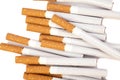 Cigarettes with brown filter Royalty Free Stock Photo