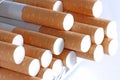 Cigarettes in close-up Royalty Free Stock Photo