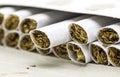 Cigarettes without filter Royalty Free Stock Photo