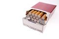 Cigarettes in pack Royalty Free Stock Photo