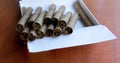 Cigars in a box Royalty Free Stock Photo