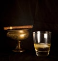 Cigars and whisky Royalty Free Stock Photo