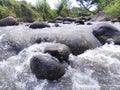 Ciherang River stone water green cool