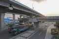 Cikarang - West Java Indonesia, June 2 -2021: Cikarang main toll crossing 2