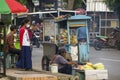 Roasted Corn Seller Royalty Free Stock Photo