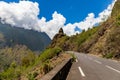 Cilaos, Reunion Island - Road to the cirque Royalty Free Stock Photo