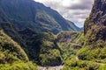 Cilaos, Reunion Island - Road to the cirque Royalty Free Stock Photo