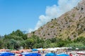 Centola, Italy / 20th July 2016 / Summer fire near Palinuro, Mingardo, Natural Arch