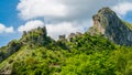 San Severino, abandoned village near Centola. Campania, southern Italy.