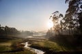 Sunrise Pangalengan, Indonesia Royalty Free Stock Photo