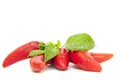 Cili peppers.Fresh red chili pepper Royalty Free Stock Photo