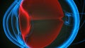 Eye part of Ciliary body anatomy. 3d illustration Royalty Free Stock Photo