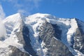 Climbing in the Swiss Alps on Piz PalÃÂ¼ in the upper Engadin in canton GraubÃÂ¼nden