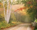 Cilley Hill Road in Underhill, Vermont Royalty Free Stock Photo