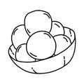 Cilok Icon. Doodle Hand Drawn or Outline Icon Style