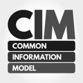 CIM - Common Information Model acronym