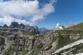 Cima Cadin Mountain, Dolomite Alps, Italy Royalty Free Stock Photo