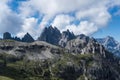 Cima Cadin Mountain, Dolomite Alps, Italy Royalty Free Stock Photo