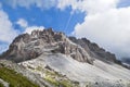 Cima Undici in Dolomites Mountains Royalty Free Stock Photo