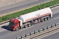 CIMC Honto LNG transporter on the expressway, Beijing, China