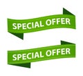 Special offer ribbon banner Royalty Free Stock Photo