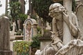 The non-catholic cemetery of Testaccio in Rome Royalty Free Stock Photo