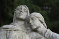 Cimitero Monumentale, historic cemetery in Milan, Italy: a tomb Royalty Free Stock Photo