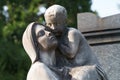 Cimitero Monumentale, historic cemetery in Milan, Italy. A tomb Royalty Free Stock Photo