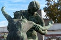 Cimitero Monumentale, historic cemetery in Milan, Italy. A tomb Royalty Free Stock Photo