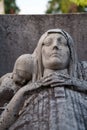 Cimitero Monumentale, historic cemetery in Milan, Italy. A tomb Royalty Free Stock Photo