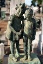 Cimitero Monumentale, historic cemetery in Milan, Italy. A tomb Royalty Free Stock Photo