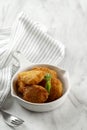 Cimplung Sambal Hejo, Popular Dish from Traditional Restaurant in bandung. Potato Nugget or Perkedel Kentang Look A Like