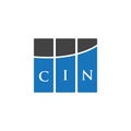 CIN letter logo design on BLACK background. CIN creative initials letter logo concept. CIN letter design Royalty Free Stock Photo